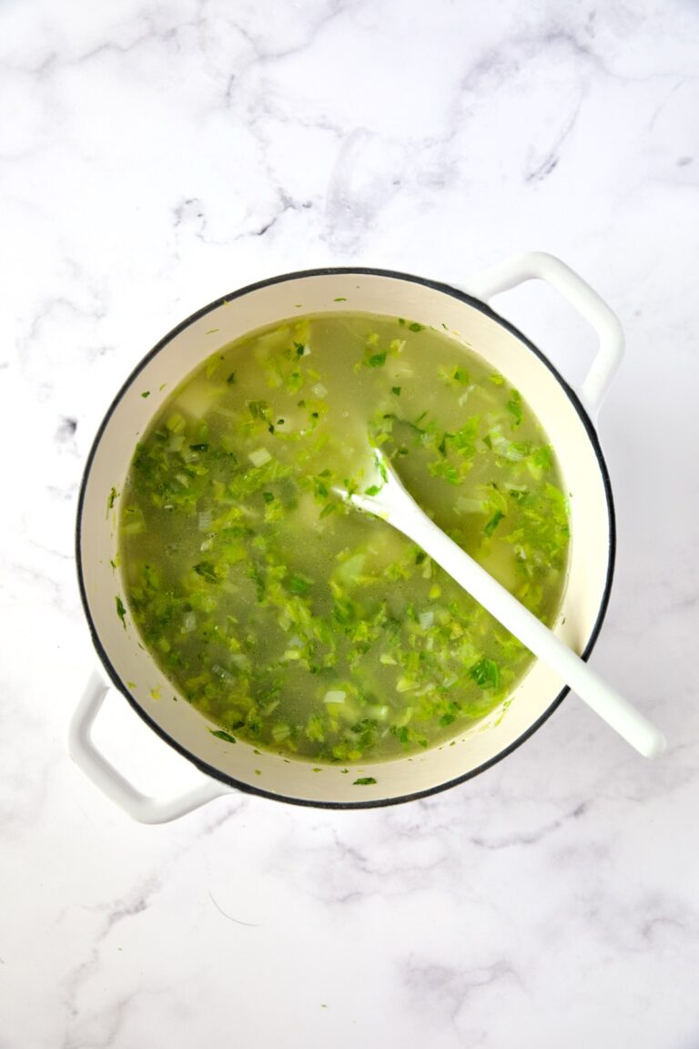 Cream of Celery Leaves Soup Recipe From A Chef's Kitchen