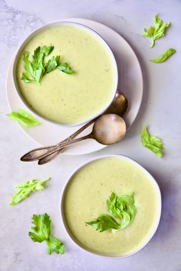 Cream of Celery Leaves Soup Recipe From A Chef's Kitchen