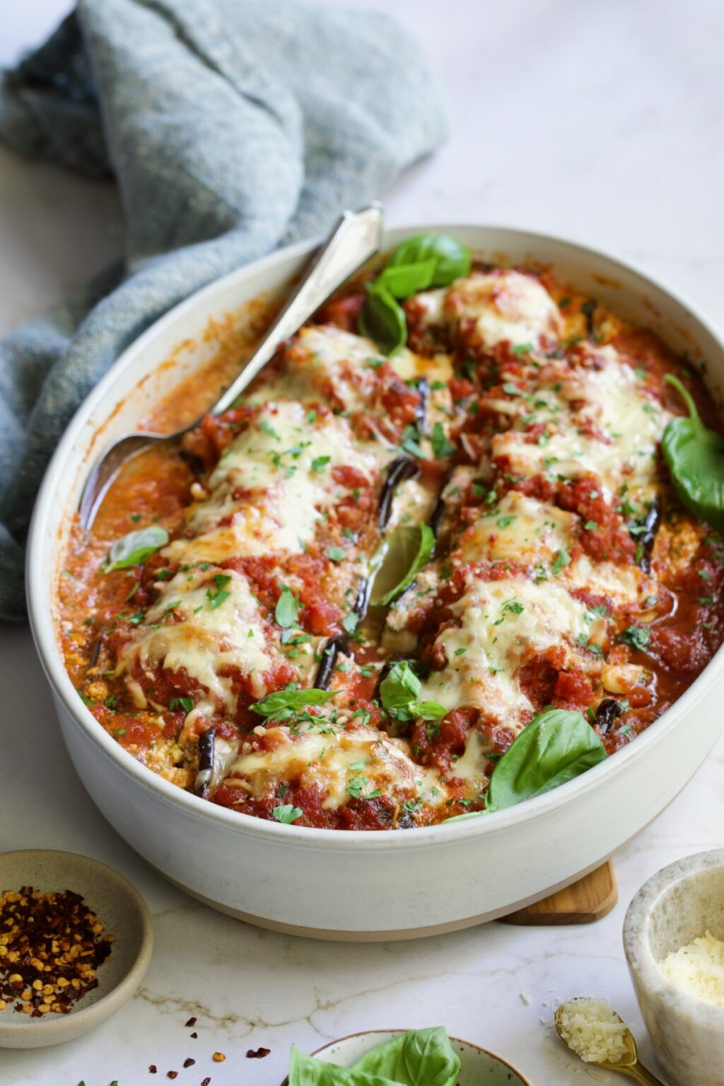 FourCheese Eggplant Rollatini Recipe EASY!