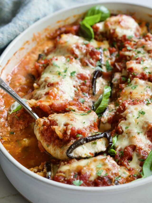 FourCheese Eggplant Rollatini From A Chef's Kitchen