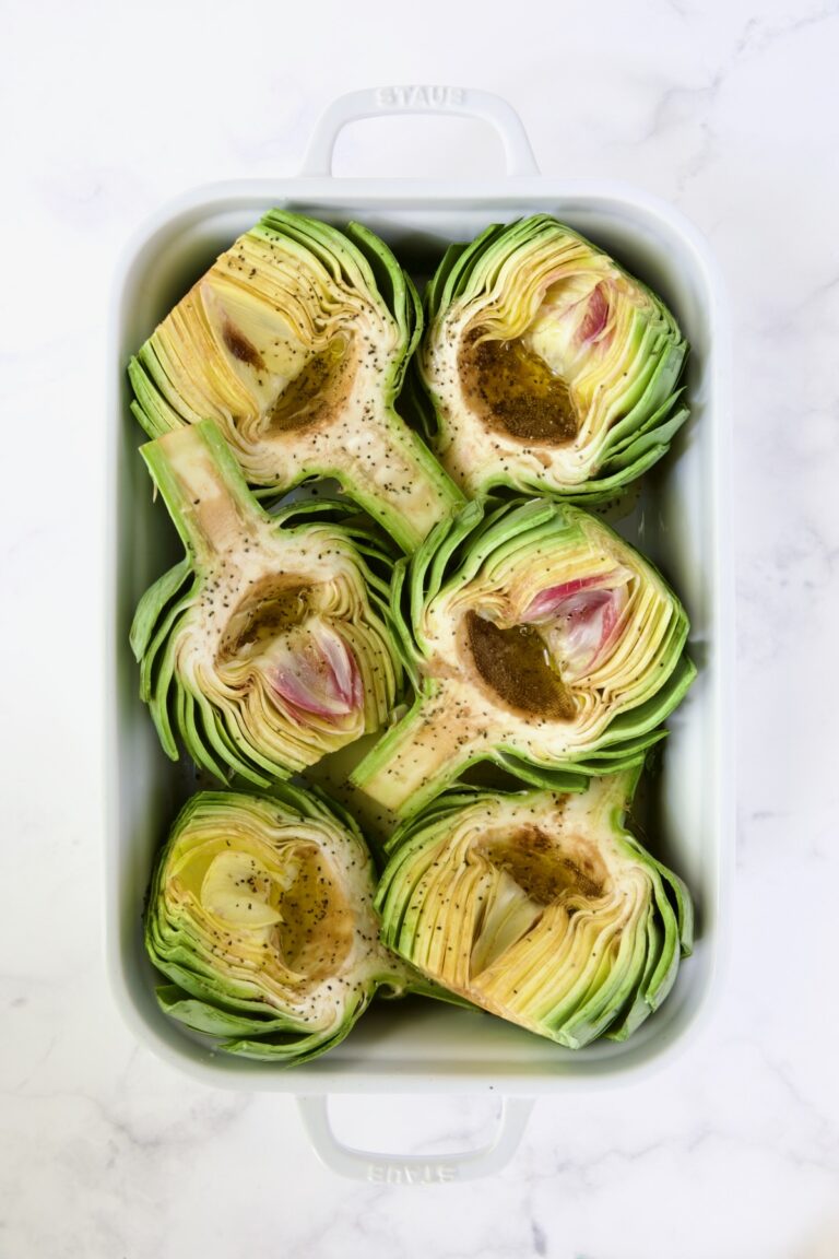 Roasted Artichokes Recipe with Garlic Butter