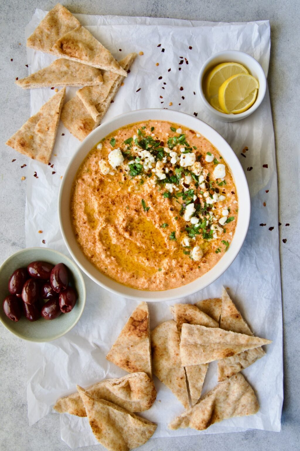 Spicy Feta Dip Recipe (Tirokafteri) - From A Chef's Kitchen Spicy Feta Dip Recipe (Tirokafteri) - From A Chef's Kitchen