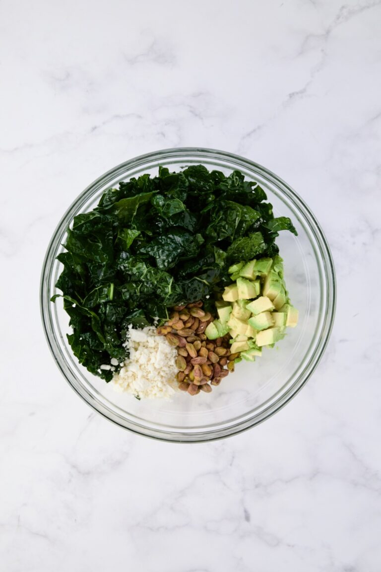 Tuscan Kale Salad Recipe with Lemon Tahini Dressing