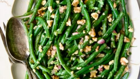 green bean salad with hot mustard dressing Haniya Khaki Fur Trim Kaftan Dress – House Of Haniya main image 0