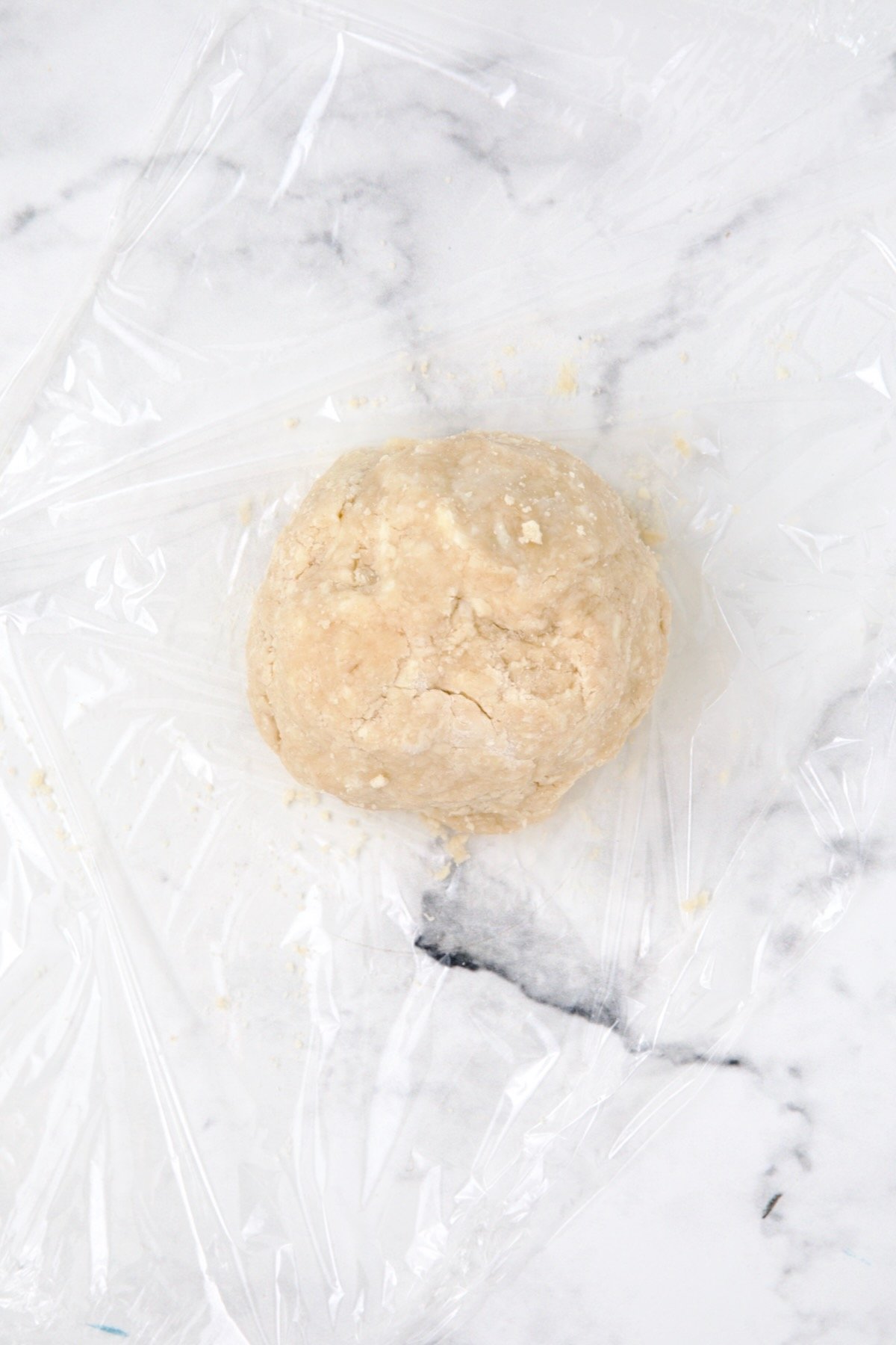 Dough for galette formed into a ball.